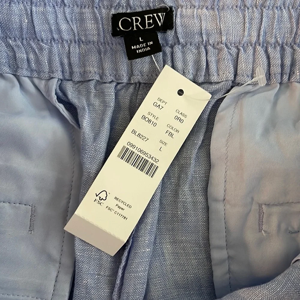 J.Crew Linen wide-leg seaside pant in linen BO810